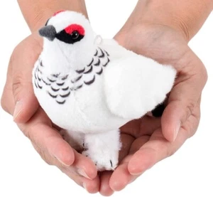 Colorata Japanese Grouse Winter Feather Plush Mascot Realistic Birds 9cm x 12.5c - Picture 1 of 7