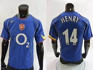 2004-06 GUNNERS Nike Arsenal FC London Away Fußball Trikot Henry Größe S Herren - Bild 1 von 12