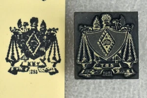 VTG Zeta Beta Tau Fraternity Wood & Metal Letterpress Printing Printer Block - Picture 1 of 5