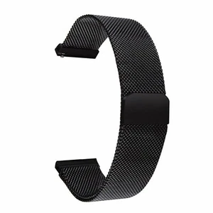 14 16-22mm 24mm Stainless Steel Meshed Loop Watch Band Magnetic Closure Bracelet - Picture 1 of 28