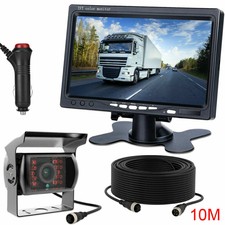 RV Truck Bus Caravan Rear View Backup Camera Night Vision System+7" Monitor Kit