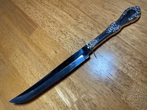 WILD ROSE by International Silver Sterling Handled Carving Knife 10”—NoMono - Picture 1 of 10