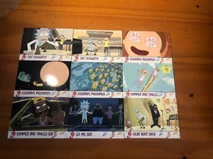 Juego de 9 cartas Rick And Morty Cryptozoic temporada 2 Face The Music M01-9 - Imagen 1 de 2