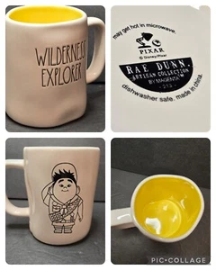 Rae Dunn Disney Pixar “UP” Mug “Wilderness Explorer” Double Sided Artisan Collec - Picture 1 of 20