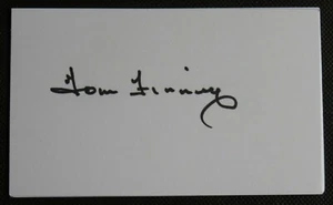 Sir Tom Finney signierte Karteikarte Preston & England Legende Echtheitszertifikat - Bild 1 von 1