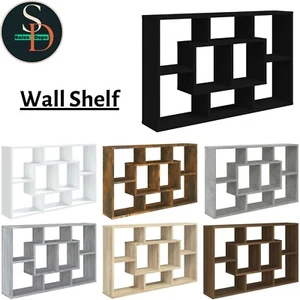 Modern Wall Hanging Shelf Home Storage Floating Shelf Organiser Unit vidaXL - Picture 1 of 50