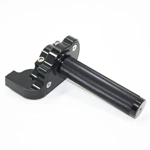 BLACK CNC Quarter Turn Quick Twist Throttle Housing Grip PIT PRO Trail Dirt Bike - Picture 1 of 4