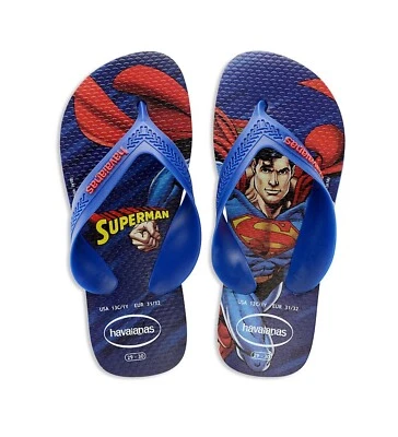 Chanclas Havaianas Niños Superman Max - Walker Niño Pequeño EE. UU. 10C Nuevas Foto 1 de 2