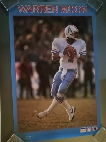 HOUSTON OILERS VINTAGE MINT WARREN MOON 1988 SPORTS POSTER TEXANS ASTROS TITANS Cover