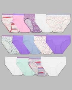 Fruit Of The Loom Girls Eversoft Hipster Underwear 14 Pack - Picture 1 of 1