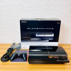 Sony PlayStation 3 PS3 CECHA00 60GB primo modello nero console GIOCO Giappone - Foto 1 di 8