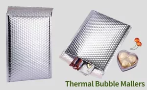 Thermal Insulated Bubble Mailer Self Seal Padded Metallic Foil Envelope, 50-Pack - Picture 1 of 7