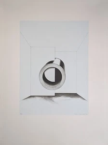 Rune Mields, Raumzeichnung - Bildkonzeption, Siebdruck, signiert, num., 1971 - Bild 1 von 8