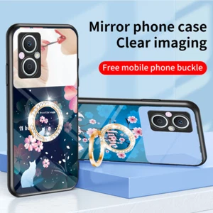 For OnePlus 10 Pro/9 Pro/9R/8T/8 Pro/7 Pro Mirror Stand Ring Holder Case Cover - Picture 1 of 14