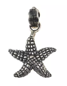 Colgante potenciador estrella de mar de plata de ley 925 firmado por diseñador - Imagen 1 de 8