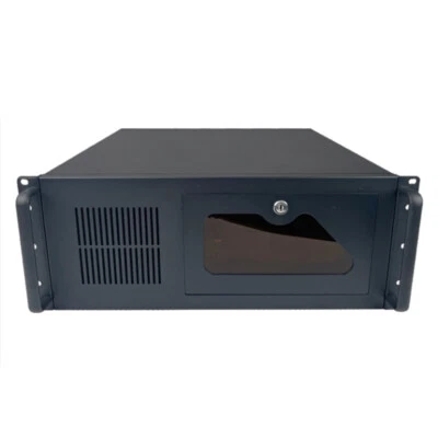 18" Rack Server Gehäuse 4U/4HE schwarz PC-Gehäuse ATX/M-ATX Desktop Gehäuse NEU - Bild 1 von 4