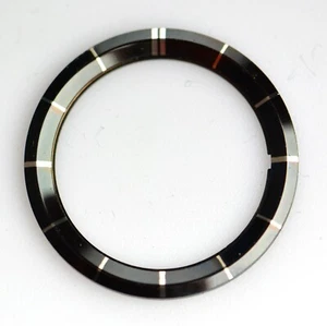 Universal Genf Handwind NOS Smoking Armbanduhr schwarz Kapitel Ring nur 1950er - Bild 1 von 2