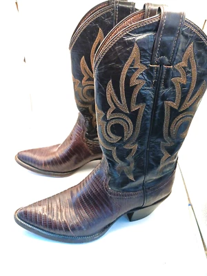 Justin Western Botas Vaqueras Marrón Mujer’s Talla 6.5~Estilo L4907 Foto 1 de 4