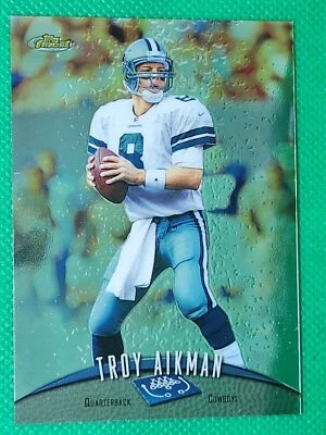 1998 Topps Finest NO PROTECTOR #220 Troy Aikman HOF Dallas Cowboys / UCLA - Image 1 of 3