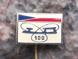 Vintage Czech Union Association Ice Figure Skaters Skating Centenary Pin Badge - Picture 1 of 2