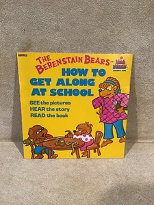 Berenstain Bears How to Get Along At School 1982 Book and Record KSR-923 - Picture 1 of 3