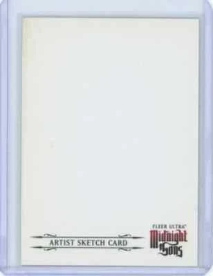 Marvel 2023 Fleer Ultra Midnight Sons Artist Sketch Card Blank 1/1 C6 - Image 1 of 2