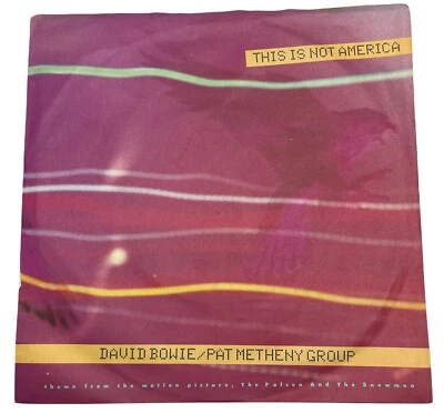 David Bowie Pat Metheny Group This Is Not America Vinyl Record 7” 45 RPM AMI1442 - Image 1 of 4
