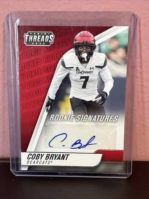 2022 Threads Draft Picks Coby Bryant #TH-CBR Auto RC CINCINNATI Rookie Signature - Image 1 of 2