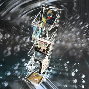 CD - Ständer - ca. 75 CDs - Acrylglas, transparent (ohne Inhalt), Höhe ca. 80 cm - Bild 1 von 7