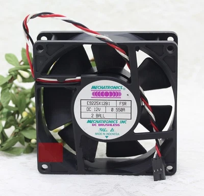 1PC MECHATRONICS E9225X12B1 FSR DC12V 0.550A 9225 Three-wire Cooling Fan - Image 1 of 3