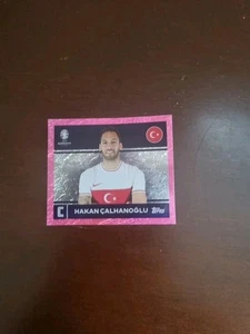 TOPPS UEFA EURO 2024 swiss Calhanoglu tur 2 parallel pink nuova mint velina - Picture 1 of 2