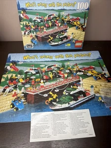 Rose Art LEGO 100 piezas rompecabezas 1999 ¿Qué hay de malo con esta imagen? Puerto - Imagen 1 de 7