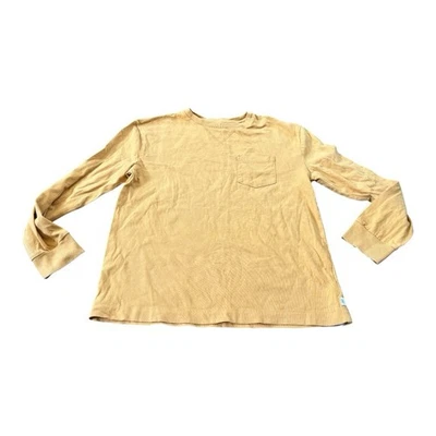Gap мальчиков длинным рукавом футболка, размер большой, горчичный желтый - Изображение 1 из 4