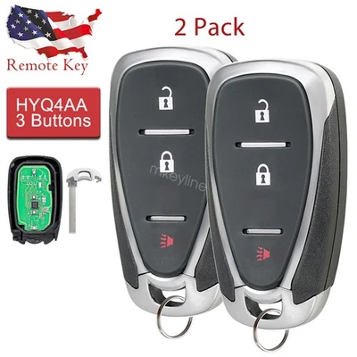 2 para Chevrolet Equinox 2018 2019 2020 2021 mando a distancia HYQ4AA 13508766 Foto 1 de 4