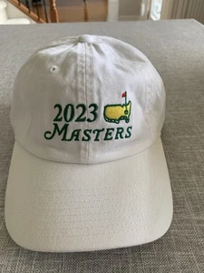2023 Augusta Masters Golf White One Size Fits All Strap Snap Hat - Picture 1 of 10
