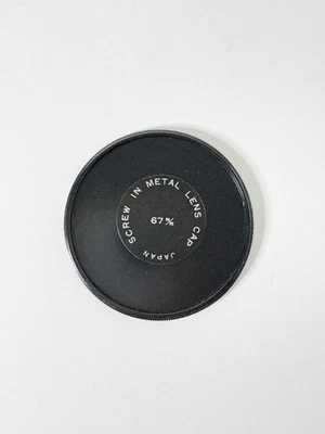 67mm Screw-in Metal Lens Front Cap or Filter stack Cap male threads - vintage - Image 1 of 2