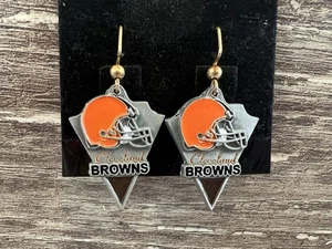 Cleveland Browns Earrings Dangle Siskiyou Sports NFL Football Licensed Women's - Picture 1 of 7