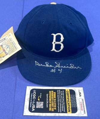 Duke Snider #4 Signed Brookly Dodgers Hat Cap Size 6 7/8 JSA COA CI09640 - Image 1 of 4