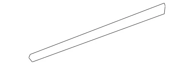 Moldura lateral original Mercedes-Benz 2006-2012 GL350 GL450 164-690-52-62-9999 Foto 1 de 1