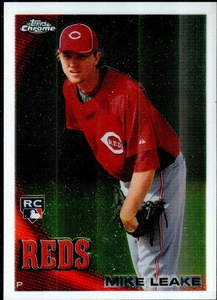 2010 Topps Chrome Baseball #176 Mike Leake Cincinnati Reds RC - Picture 1 of 2