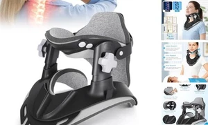 Halstraktionsgerät, verstellbare Hals-Halsstrecker mit 360 A: schwarz - Bild 1 von 7