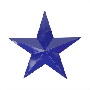DAK 11.5" Navy Blue Country Rustic Star Indoor/Outdoor Wall Decoration - Picture 1 of 1