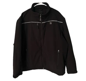 Oobe Chick-fil-A Softshelljacke schwarz mit grauem Logo Herren 2XL Full Zip gefüttert - Bild 1 von 10