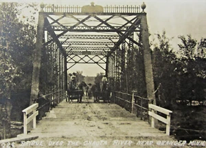 Granger Fillmore County MN Pferdewagenbrücke Echtfoto Postkarte RPPC 1910er - Bild 1 von 4