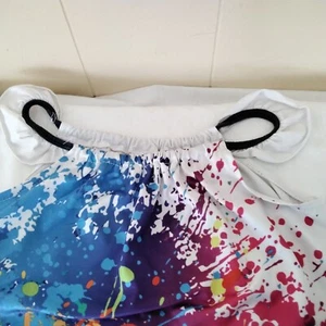 Vestido PatPat Niño Pequeño Color Estampado Salpicaduras Talla 4-5Y Elástico en Hombros/Cuello - Imagen 1 de 6