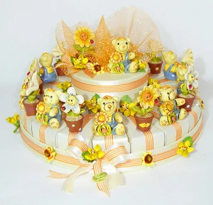 KUCHEN BONBONIERE BÄREN GLÄSER UND DEKORATIONEN 18 SCHEIBEN ZENTRALER - Bild 1 von 1