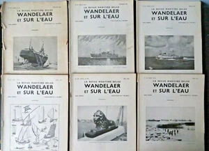 LOT 6 Wandelaer et Sur L'eau Jan - Jun 1949 marine yachting warships shipping - Foto 1 di 9