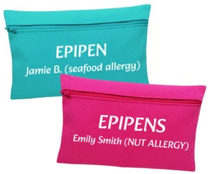 Medizintasche, personalisiertes Epipen Etui, Allergietasche, Schulmedizintasche, Notfall - Bild 1 von 6