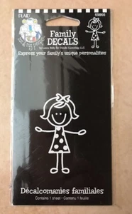 Family Decals - Little Girl - Vinyl Car Decal Sticker (A) - Picture 1 of 2