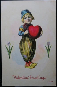 Postal de colección - Saludos de San Valentín - 1911 - Imagen 1 de 2